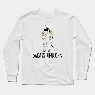 Unicorn Tank Top Badass Unicorn Cute Unicorn Unny Unicorn Rainbow Unicorn Rainbow Badass Unicorn Long Sleeve T-Shirt